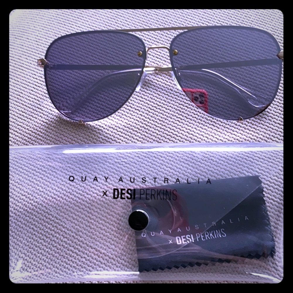 Brand new high key rimless mirror sunglasses